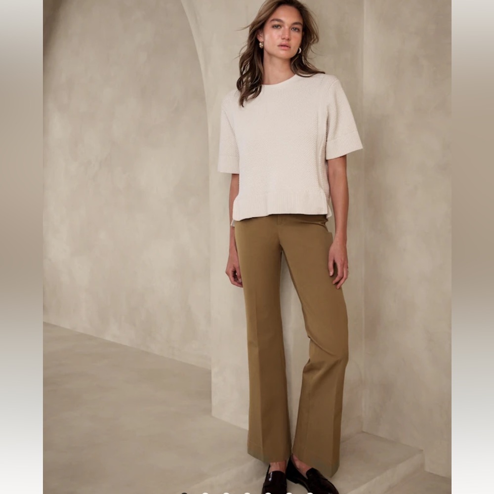 Banana Republic Factory Sloan Bootcut Pant - Plateau Beige Camel